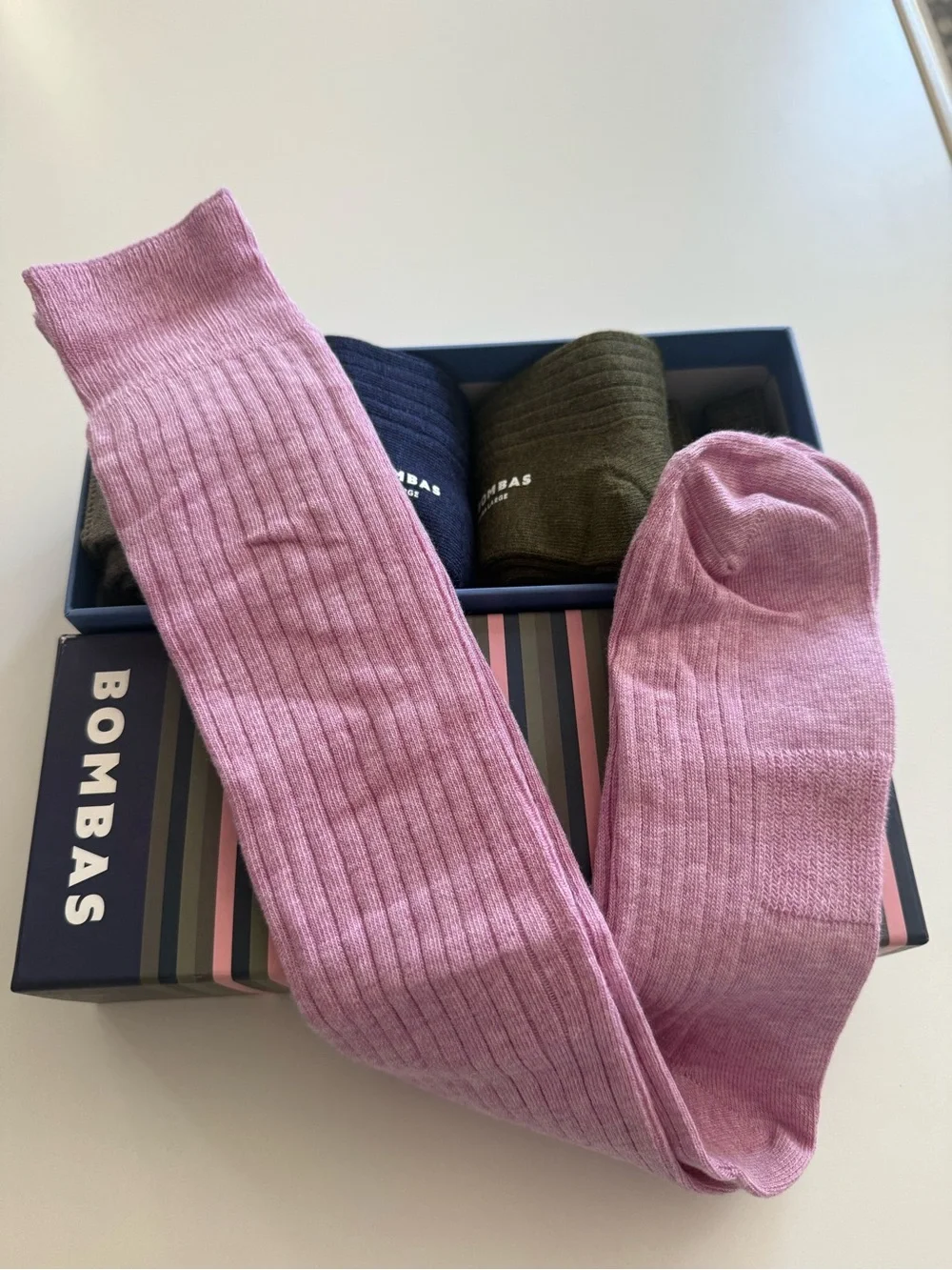 Bombas gift box High Knee Ribbed Sock 4-pair
